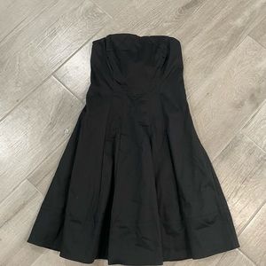 Express black fit and flare dress